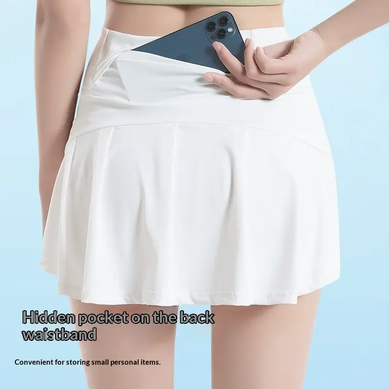 Sun-protective Athletic Skirt Breathable Quick-drying High-waisted Slimming