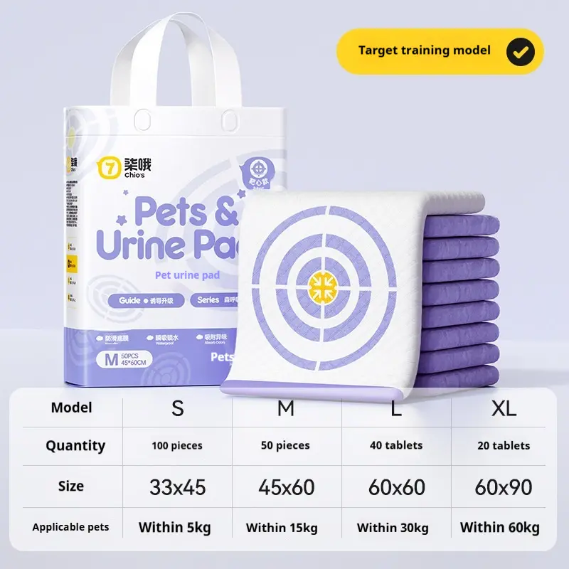 Pet Thickened Dog Pee Pads With Deodorizing Feature