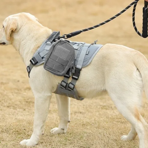 New Tactical Vest for Big Dogs Outdoor Splash-Proof