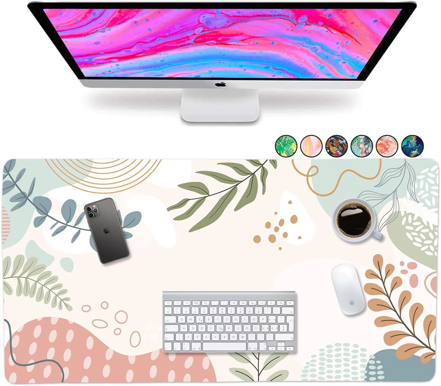 Computer Desk Mat Thickened Non-slip Mouse Pad 4