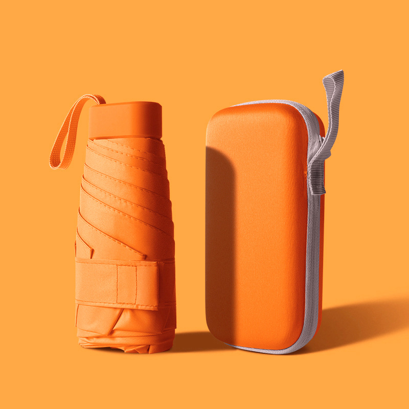 Mini Pocket Umbrella Flat Six-fold Candy-colored Fashionable