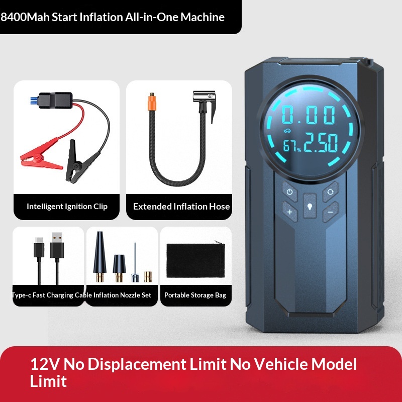 Multi-function Wireless Portable Car Tire Inflator 6