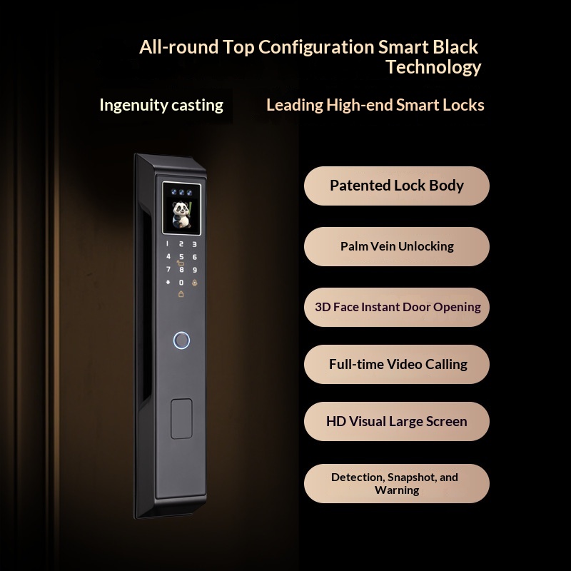 AI-powered Smart Door Lock With A Dynamic Visual Screen And Facial Recognition 2