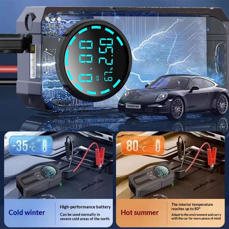 Multi-function Wireless Portable Car Tire Inflator 2