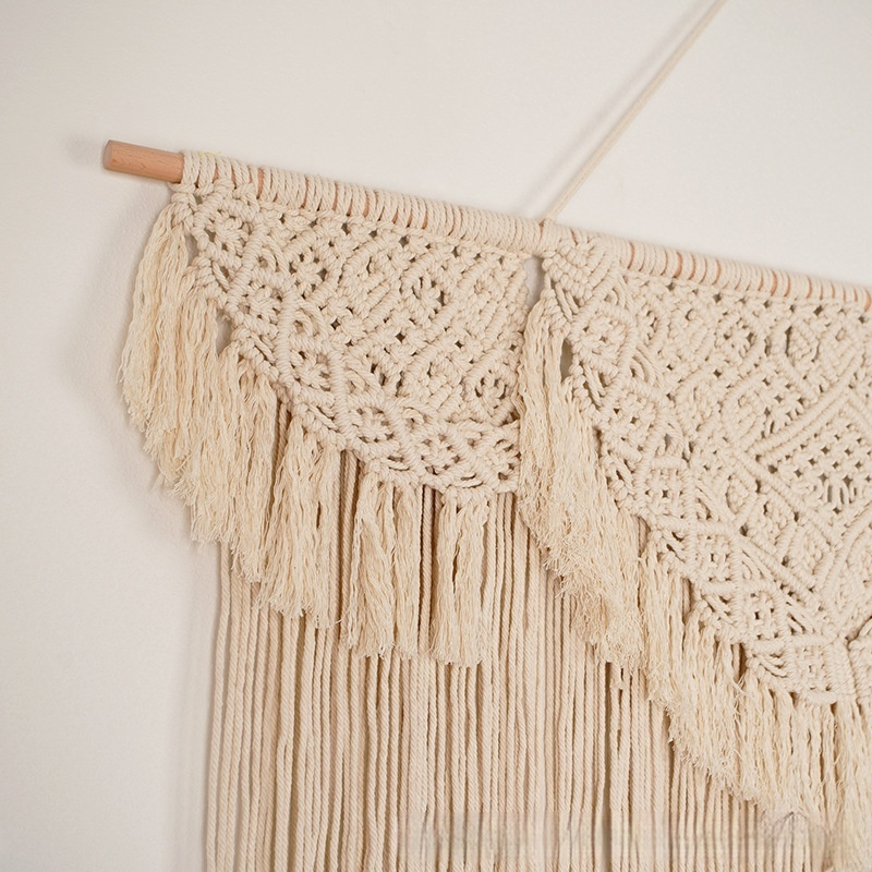 Bohemian Hand-Woven Tassel Large Tapestry