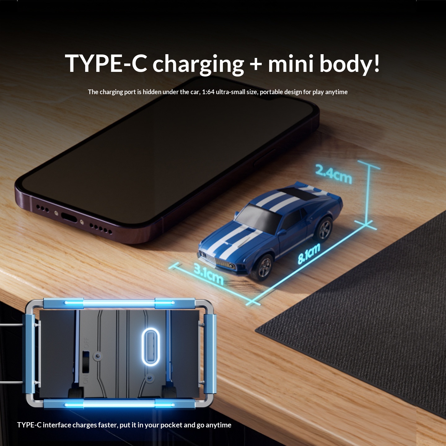 Orans RC 4WD Full-Size Remote-Controlled Car