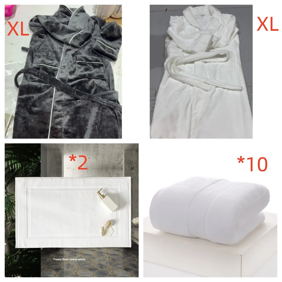 Extended Autumn And Winter Coral Fleece Bathrobe