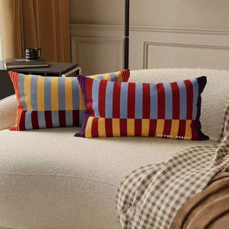 Striped Long Cushion Pillowcase