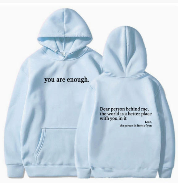 European And American-style Women's Fleece-lined Hoodie With Letter Logo