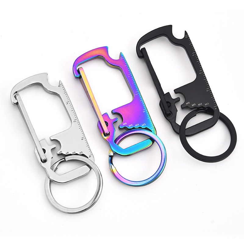 Stainless Steel Multi-Functional Keychain Pendant