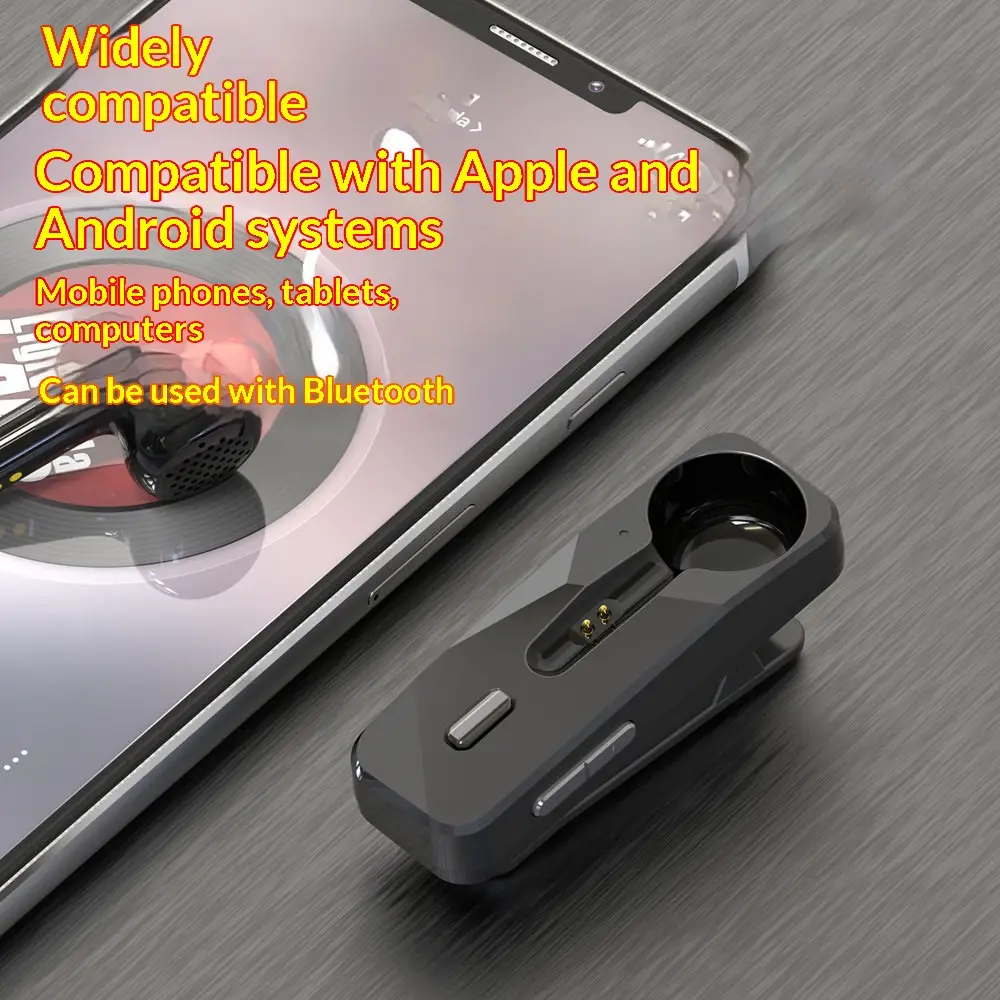 Lapel-style Wireless Bluetooth Earphones