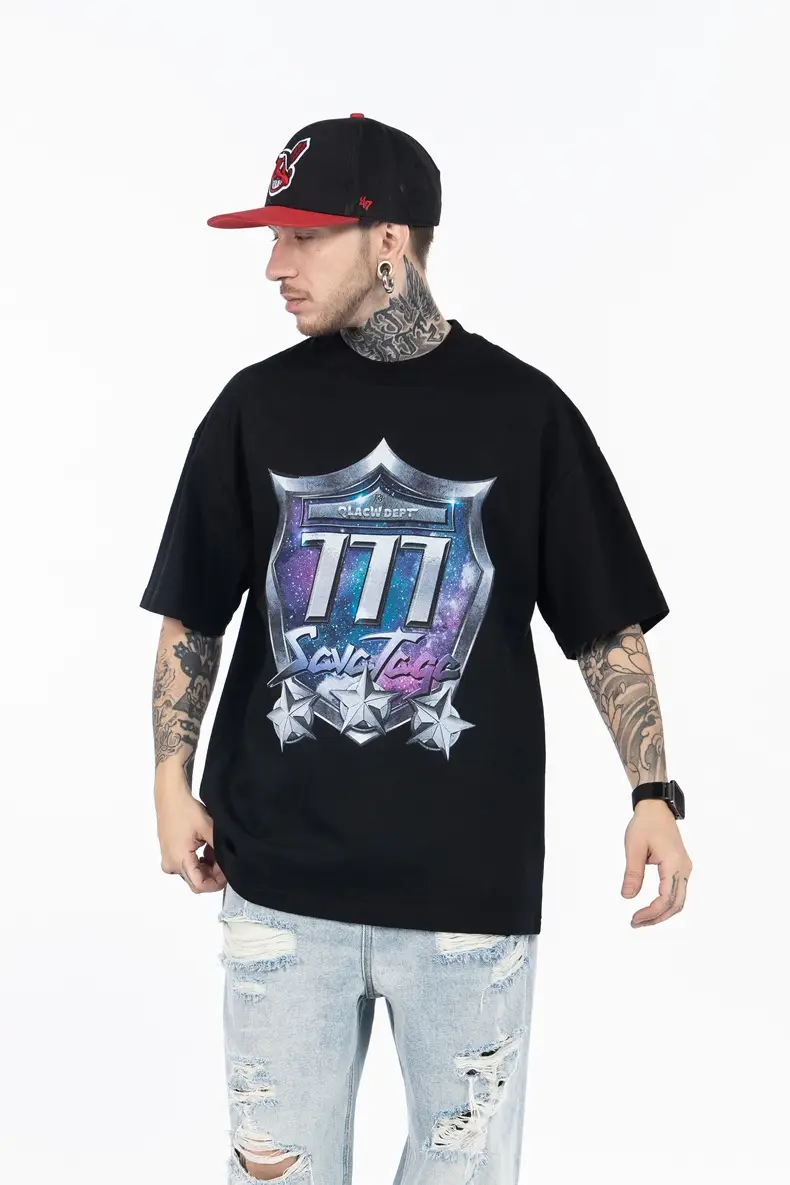 Shield Digital Print Short-Sleeve T-Shirt Men's