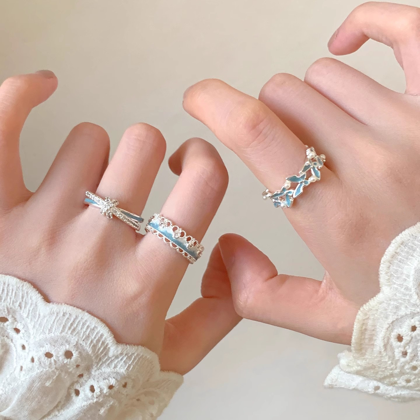 Silver-Tone Open Ring, picture 2 of 9