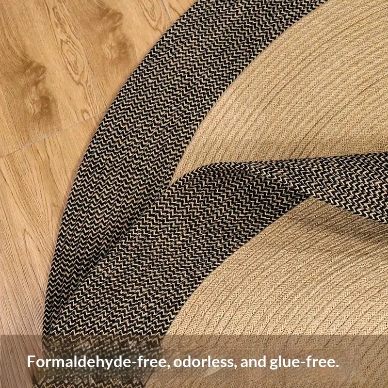 Natural Jute Rug Living Room Round Floor Mat