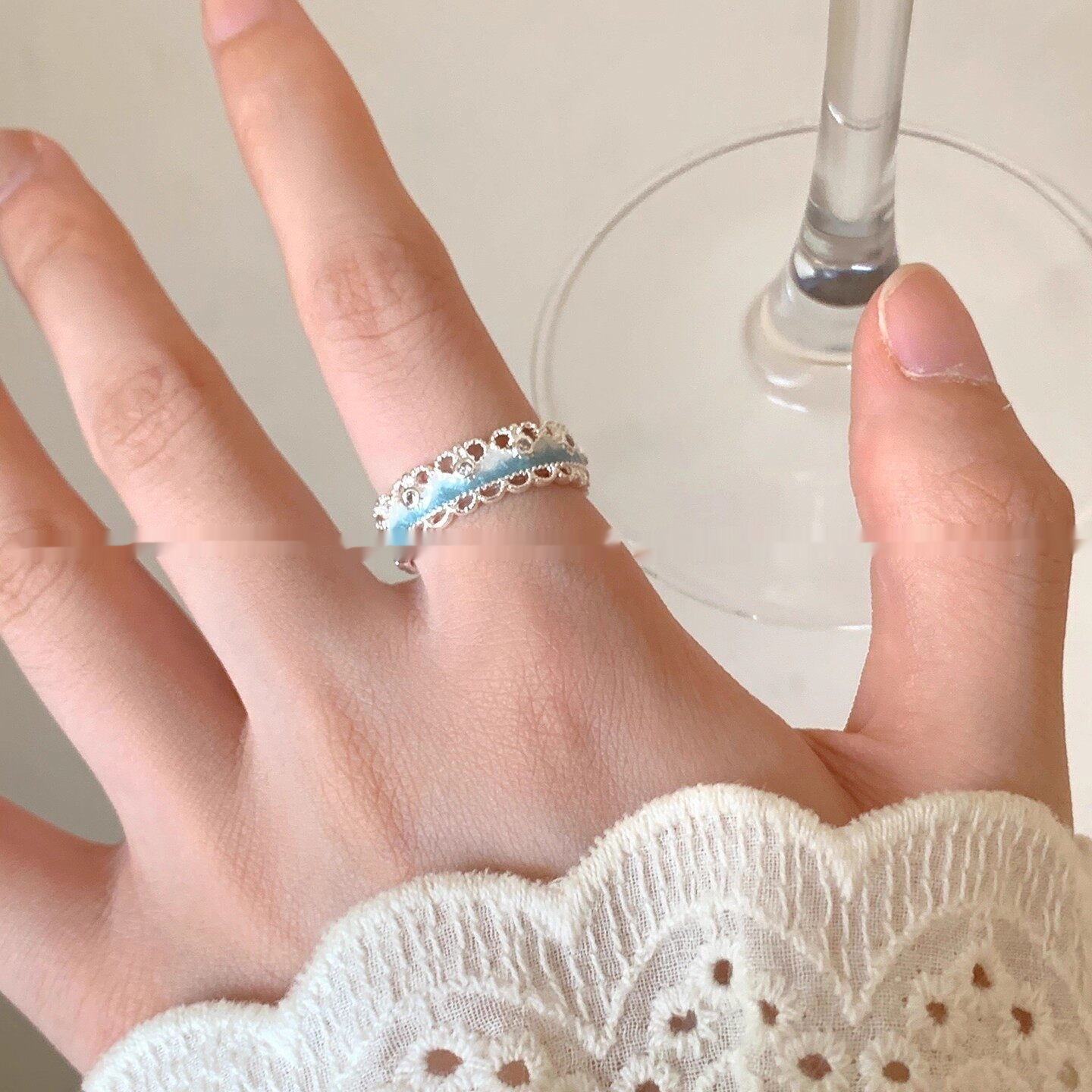 Silver-Tone Open Ring