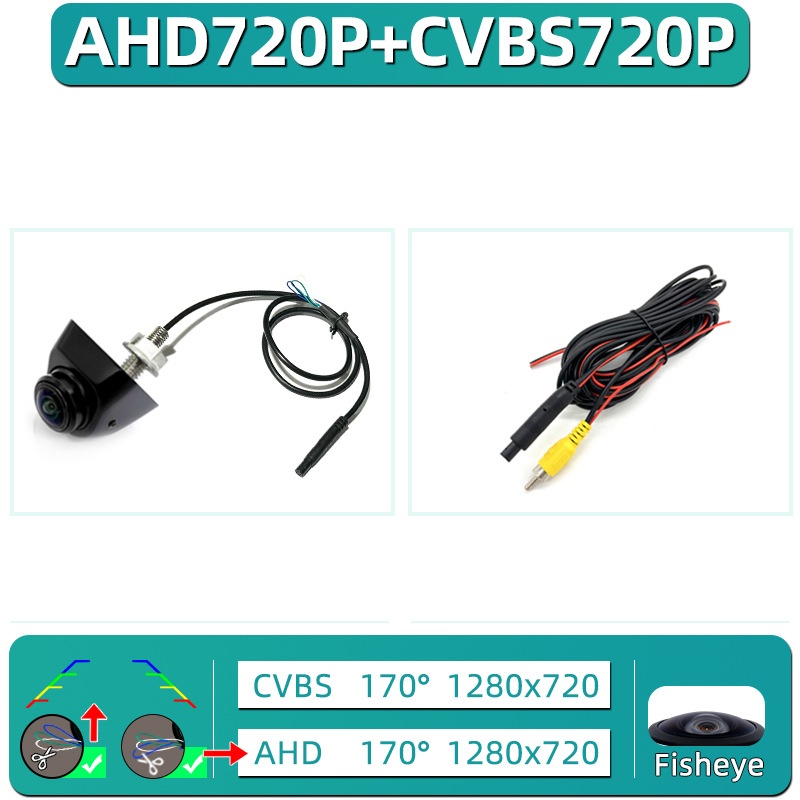In-vehicle AHD 720P Tri-Control Rearview Camera