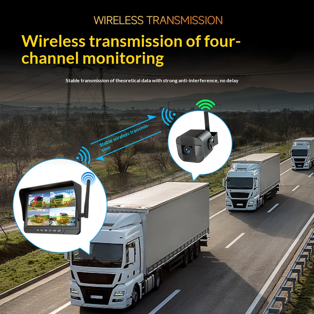 7-inch HD Night Vision Waterproof Lens Reverse Camera