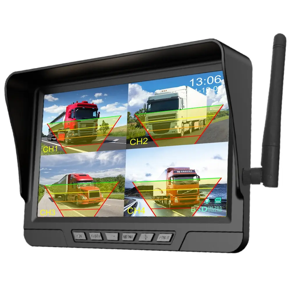 7-inch HD Night Vision Waterproof Lens Reverse Camera