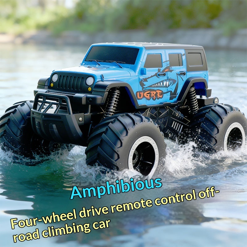 Four-wheel-drive Remote-controlled Amphibious Toy Car