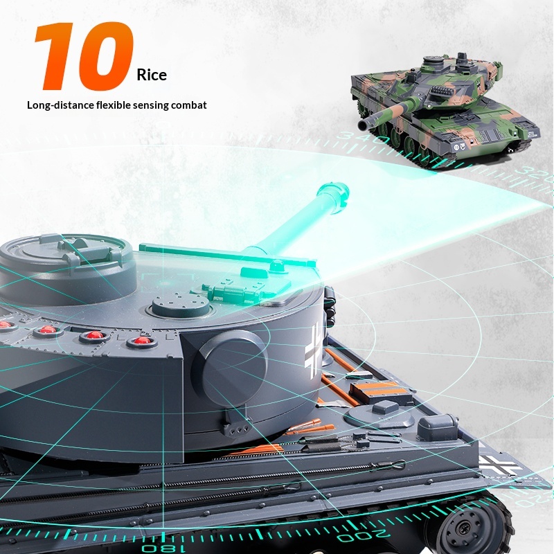 Lights Sound Smoking Water Bullets Remote-controlled Tracked Tank