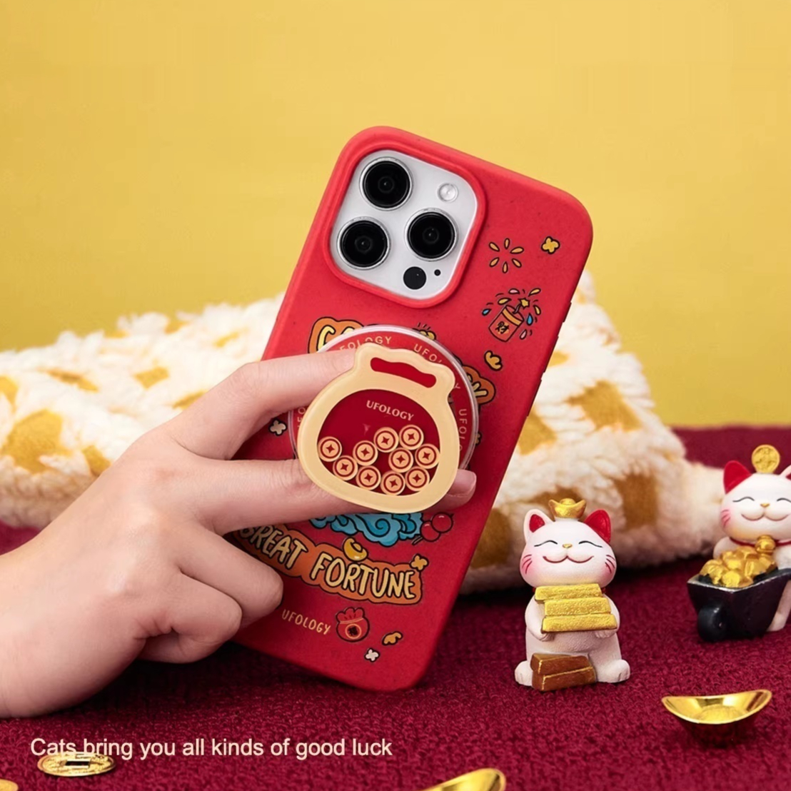 Chinese-style New Year Magnetic All-Cover Soft Phone Case