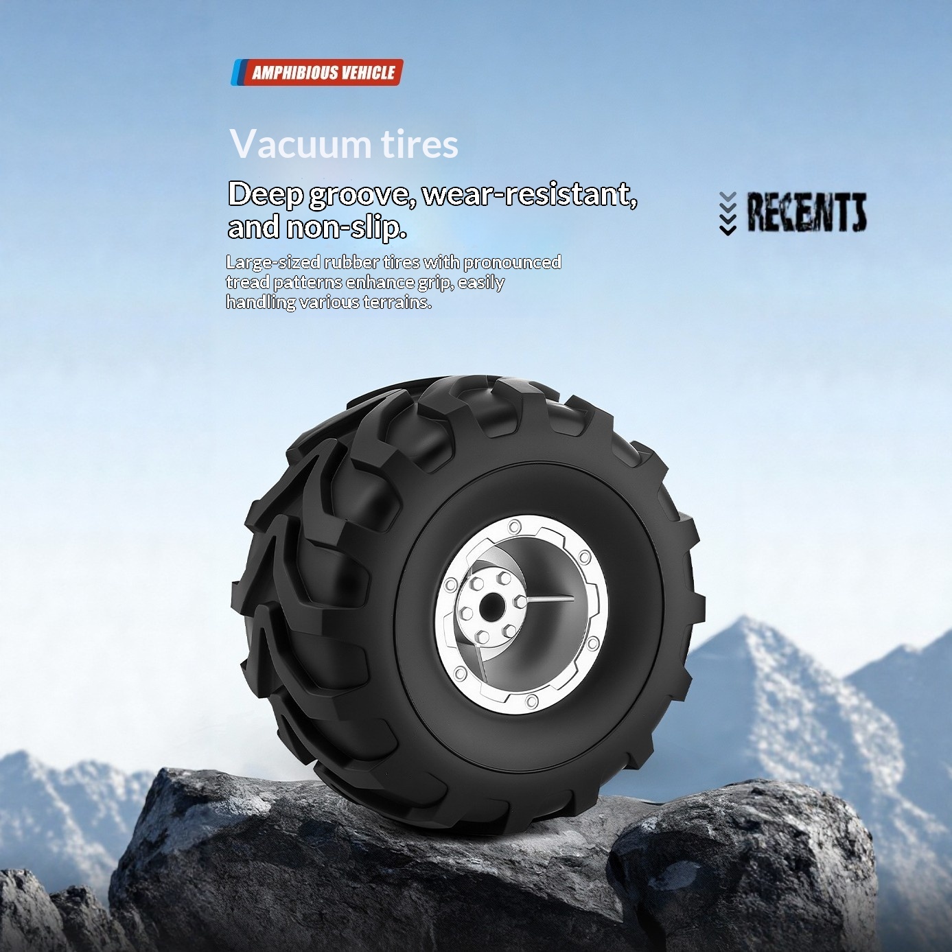 Four-wheel-drive Amphibious Water Cannon Remote-controlled Toy Car