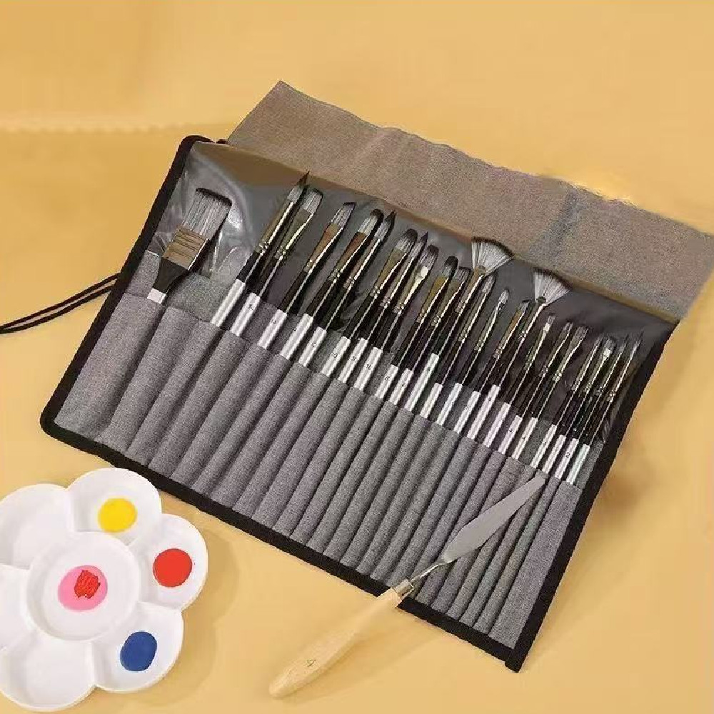 Art Gouache Painting 24-Piece Brush Set