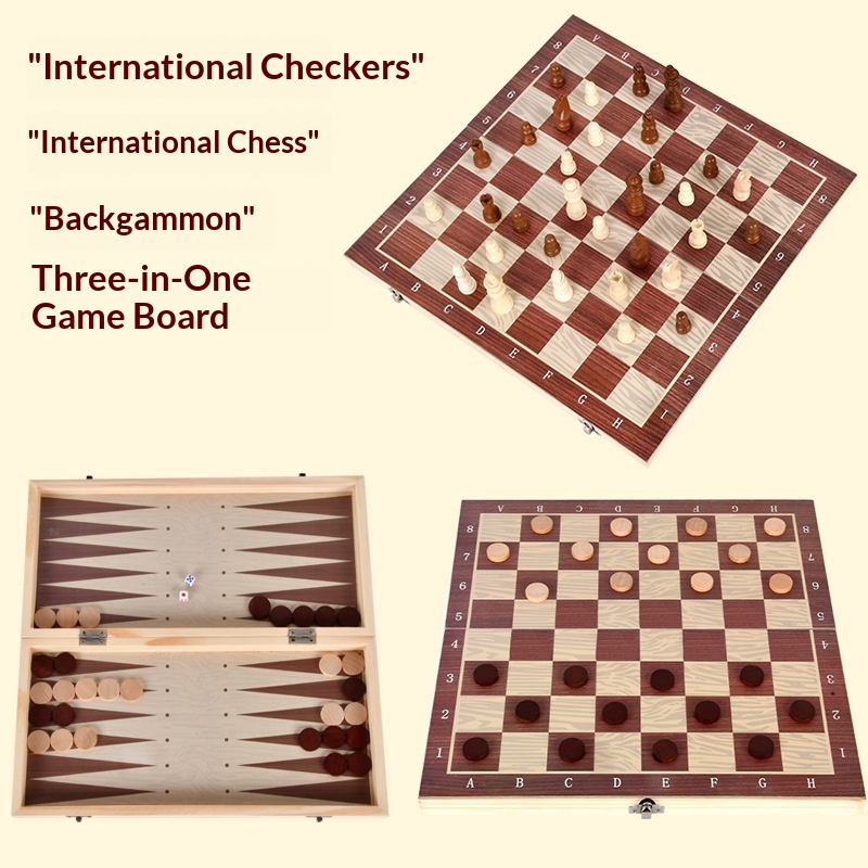 3-in-1 Portable Folding Wooden Nested Box Cross-Border Set