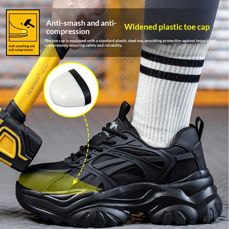 Anti-smash, Puncture-resistant Safety Shoes Wear-resistant Shoes