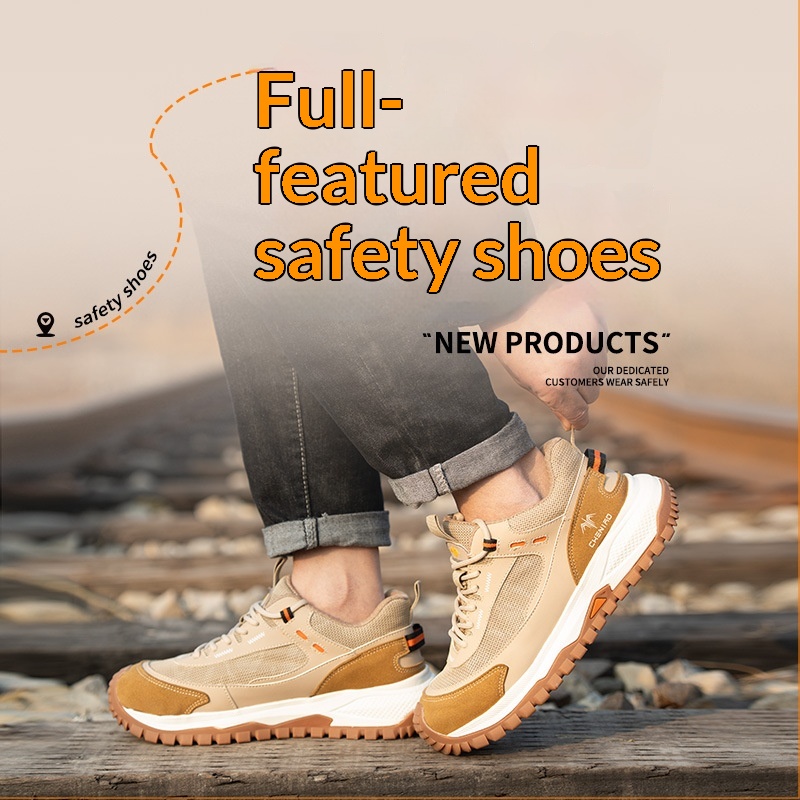 Mens Safety Shoes Puncture-Resistant And Impact-Resistant Work Boots