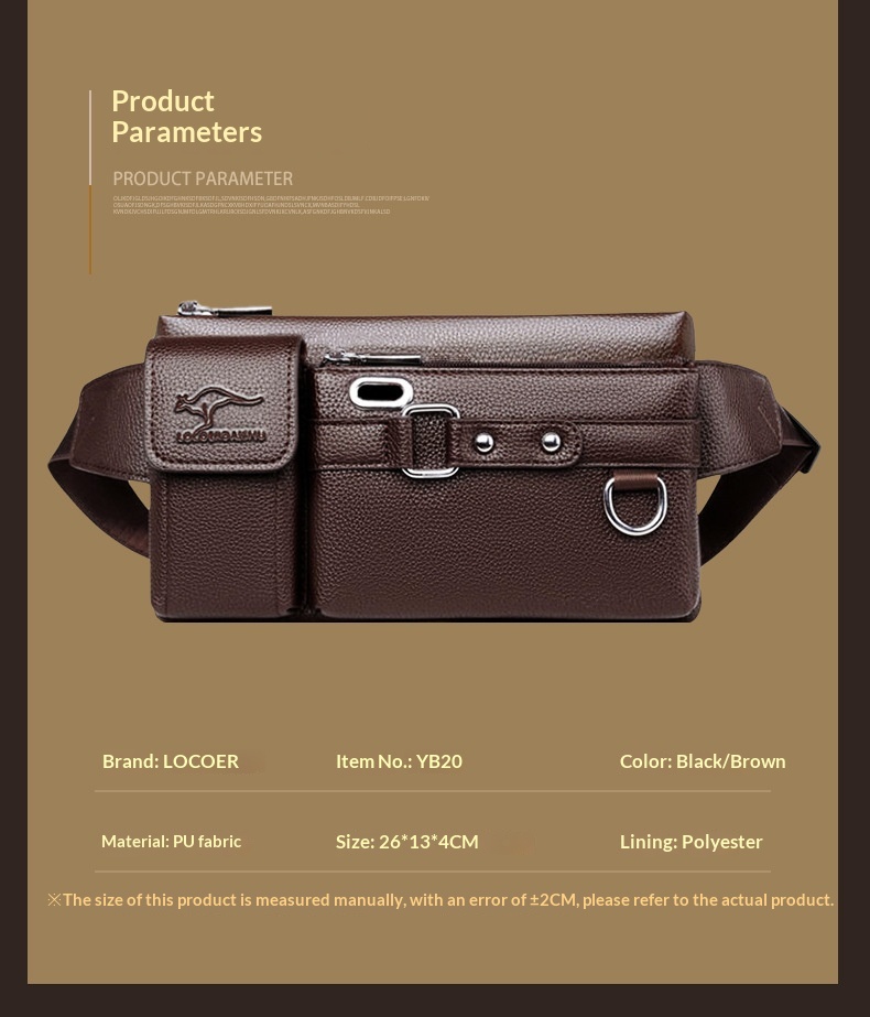 Men's Waist Bag Large-Capacity Multifunction Crossbody Bag 22 b3cabb02 abde 416f 9ea7 640610b01c07 trans