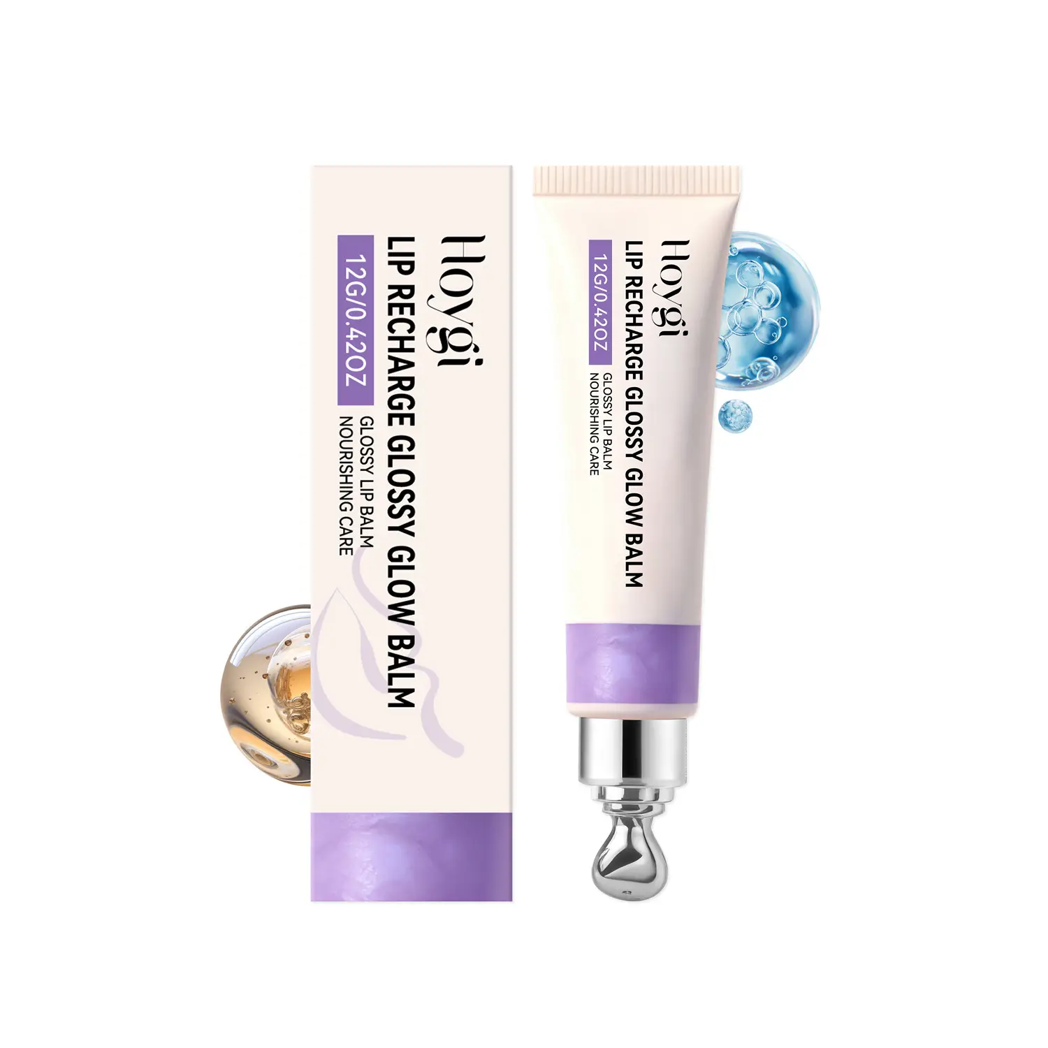 Purple Glossy Lip Balm