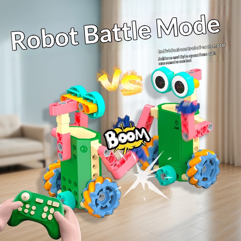 Programming Building Blocks, Electric Educational Large-Brick Assembly Puzzle Toy For Kids