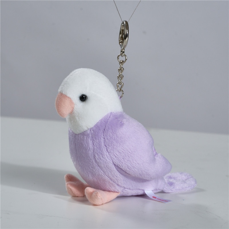 Peony Parrot Plush Pendant