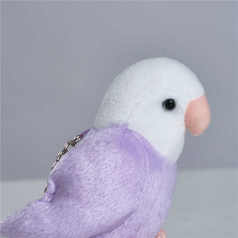 Peony Parrot Plush Pendant
