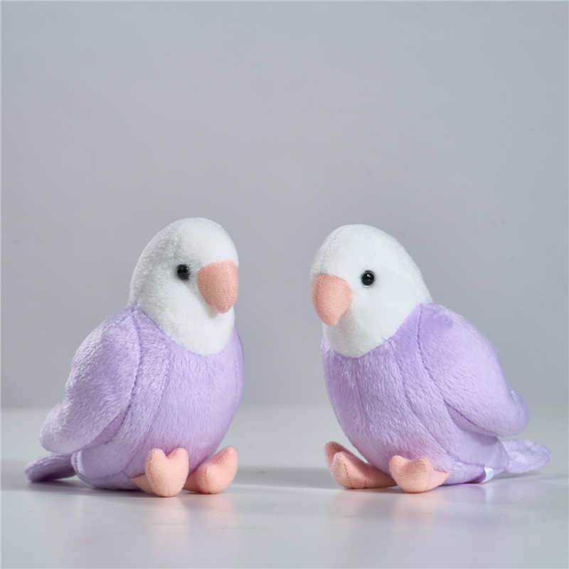 Peony Parrot Plush Pendant