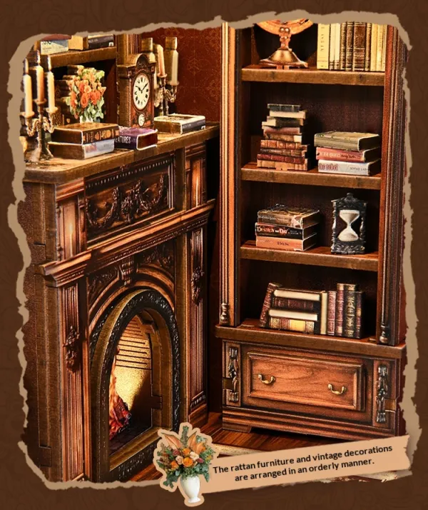 Twilight Library Book Nook Kit lifestyle photo 1