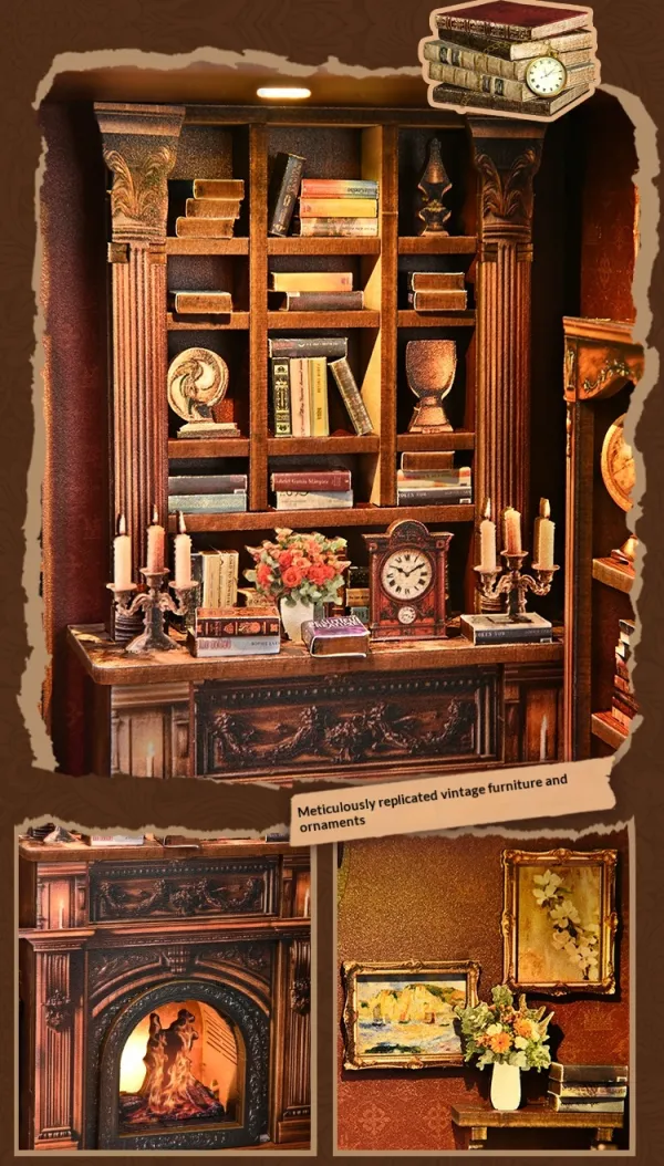 Twilight Library Book Nook Kit lifestyle photo 2
