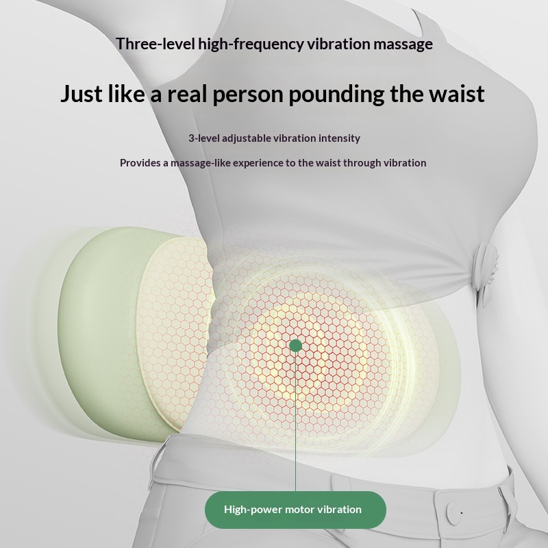 Household Hot Compress Pulse Lumbar Massager