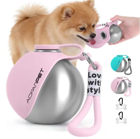 Creative Portable Outdoor Pet Stainless Steel Water Cup Small