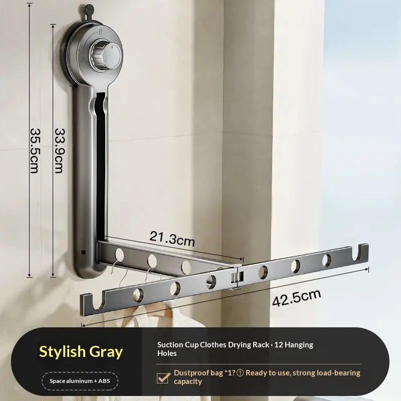 Double-Suction-Cup Portable Clothes Drying Rack — Pratique et compact - image 6