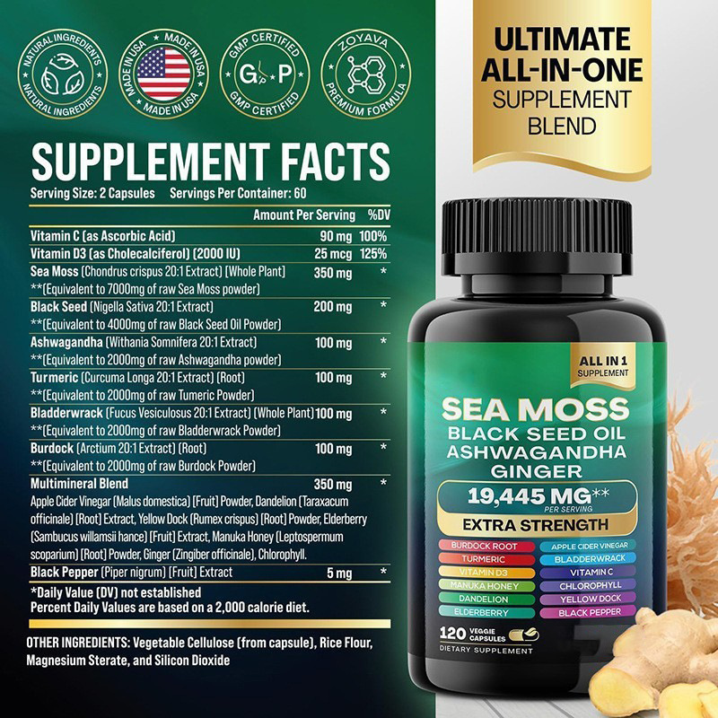 Seamoss And Shilajit Capsules