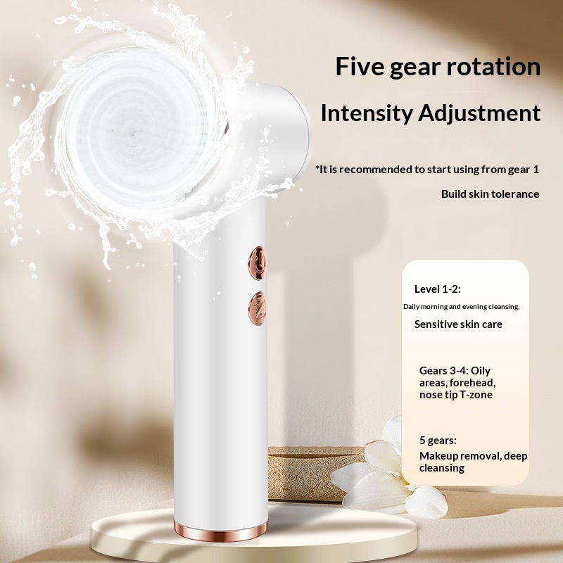 Rechargeable Silicone Facial Cleansing Brush For Deep Cleaning