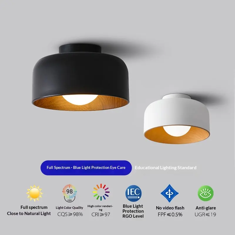 Creative Wood Grain Japanese-Style Homestay Balcony Light