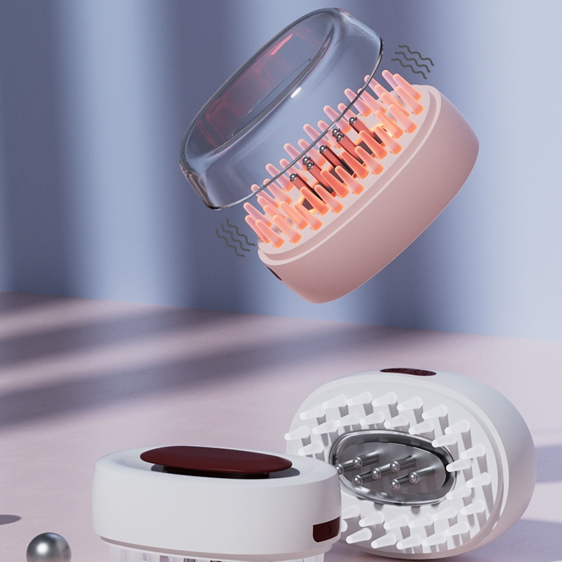 7-Color Light Massage Liquid-Applying For Home Use Scalp Essence Infusion Vibration Hair Care Comb