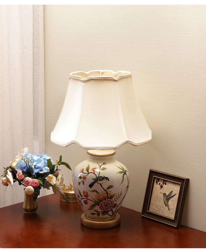 Ceramic Bedside Table Lamp
