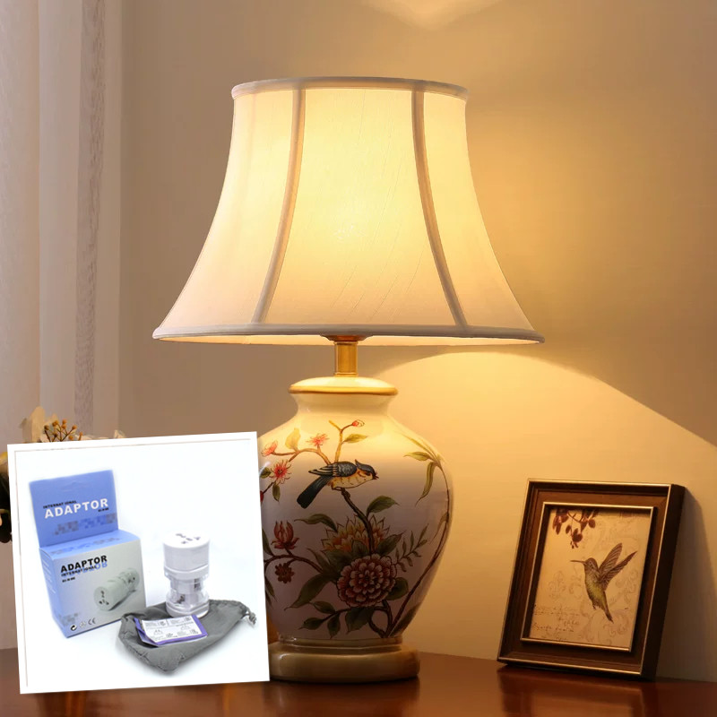 Ceramic Bedside Table Lamp, picture 3 of 5