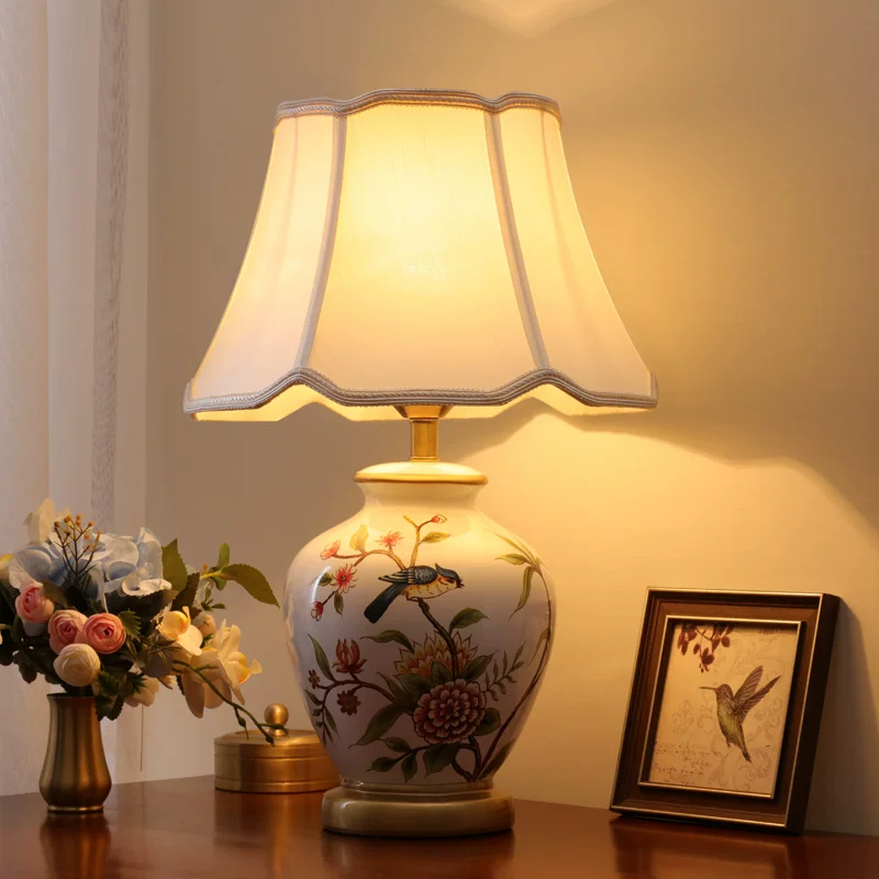 Ceramic Bedside Table Lamp, picture 4 of 5