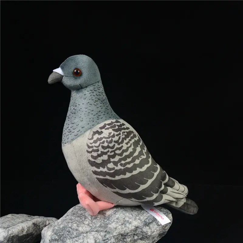 Cute Gray Pigeon Realistic Rock Dove Plushie Super Adorable