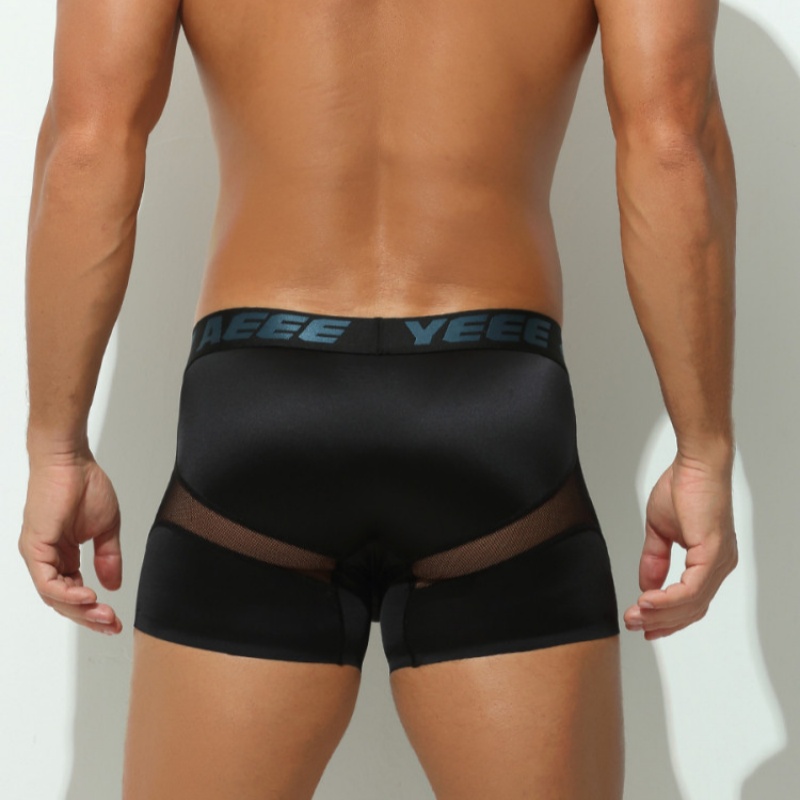 Mens Long Boxer Briefs Chafe-resistant Four-way Stretch Boxer Briefs Chafe-resistant